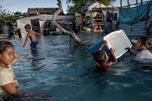 El reloj del clima: las dramáticas consecuencias del ‘Fin del Hielo’ en el Ártico Inundaciones - Islas Pacífico mar